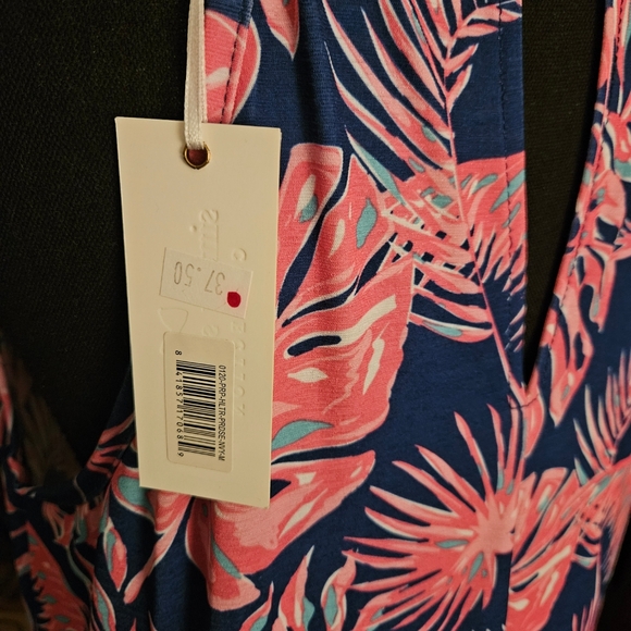 NWT Simply Southern Navy Paradise Halter Dress - Picture 7 of 10